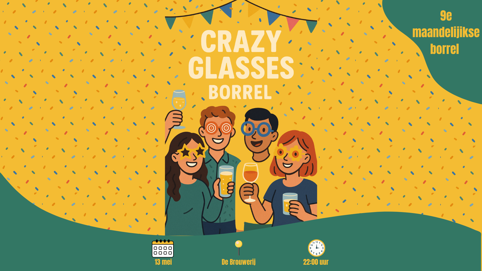 Negende maandelijkse borrel // ninth monthly drink 